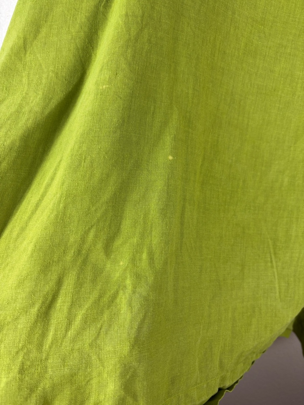 Bryn Walker Oversized 100% Linen Lime Green Tunic Top Lagenlook Size 3X - Picture 5 of 14